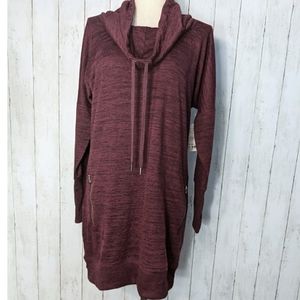 Athleta Sport It Cowl Neck Long Sleeve Dress